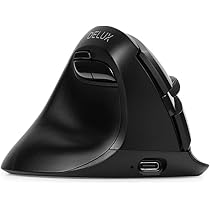 DELUX エルゴノミックワイヤレスマウス デラックスシーカー　青 DELUX エルゴノミックワイヤレスマウス デラックスシーカー 青